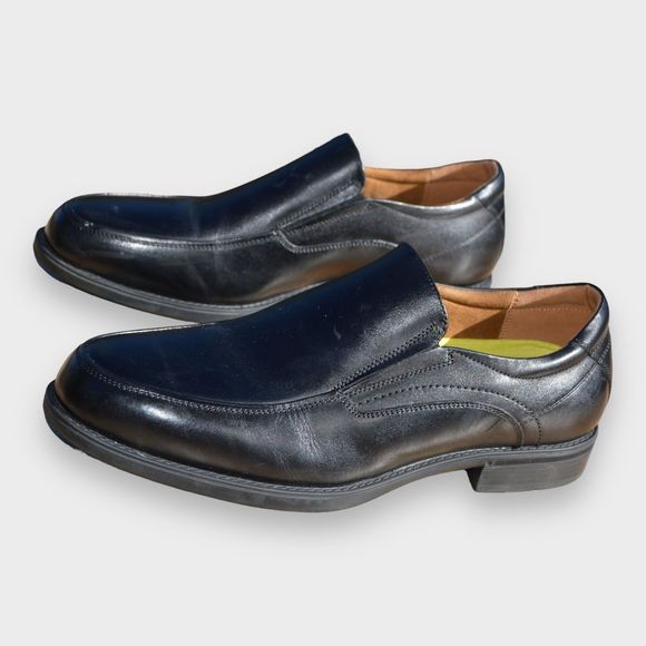 Florsheim Mens Black Leather Slip On Dress Loafers Shoe Size 9.5B - Picture 4 of 12
